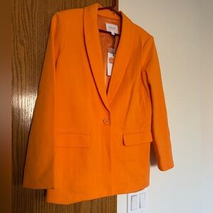 GREY LAB Vibrant Orange Blazer